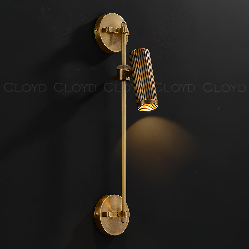 Бра Cloyd METODA-A W1 / выс. 55 см - латунь темная (арт.20461)