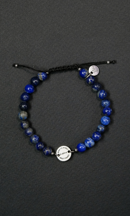 Браслет "Memo about Wealth" шамбала из лазурита