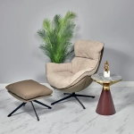 Кофейный столик Bradex Home Vision диам.40см x 54см, металл под дерево, керамика