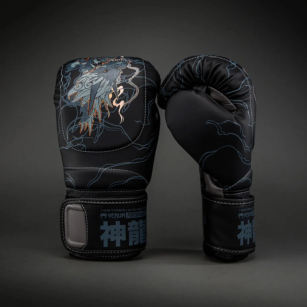 Боксёрские перчатки Venum Thunder Dragon Boxing black/grey/copper