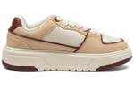 MLB Chunky Liner retro thick-soled casual sneakers for men and women with the same beige low-cut