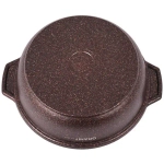 Кастрюля-жаровня 4л со стекл. крышкой, АП линия «Granit ultra» (red)