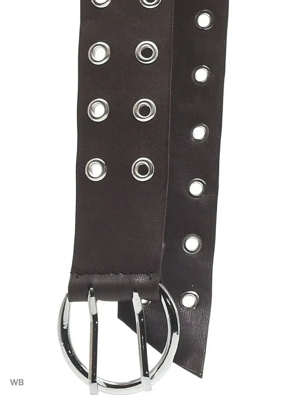 Ремень женский с двумя рядами люверсов