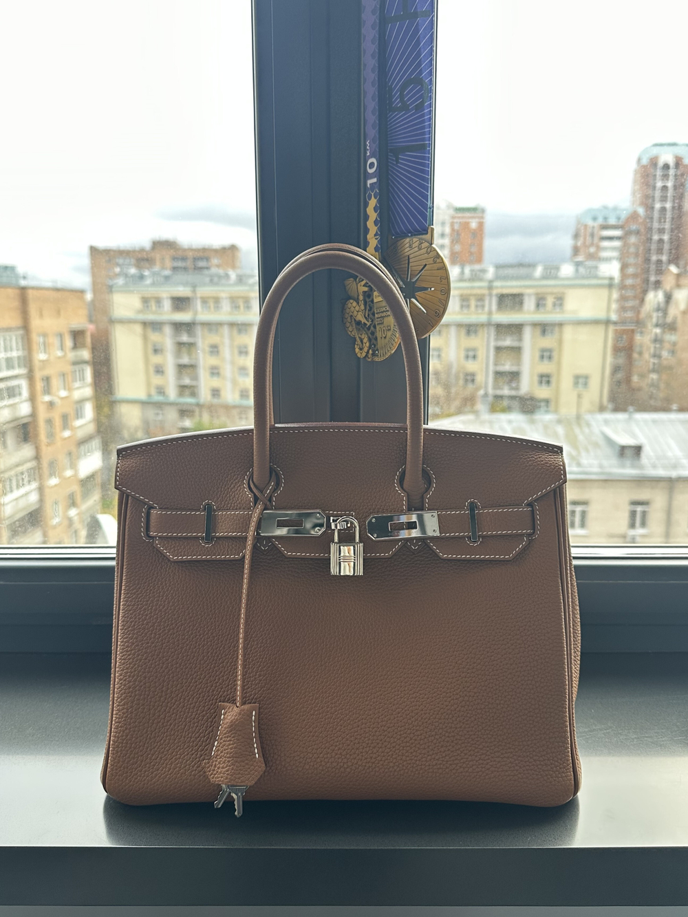 Сумка Hermes Birkin 30 Gold Togo