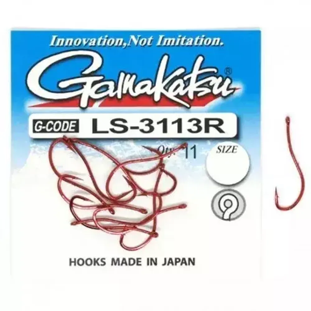 Крючок Gamakatsu Hook LS-3113R Red №1/0