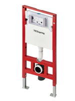 TECE Инсталляция для подвесного унитаза TECEspring с панелью смыва V, черная матовая. Комплект 4 в 1