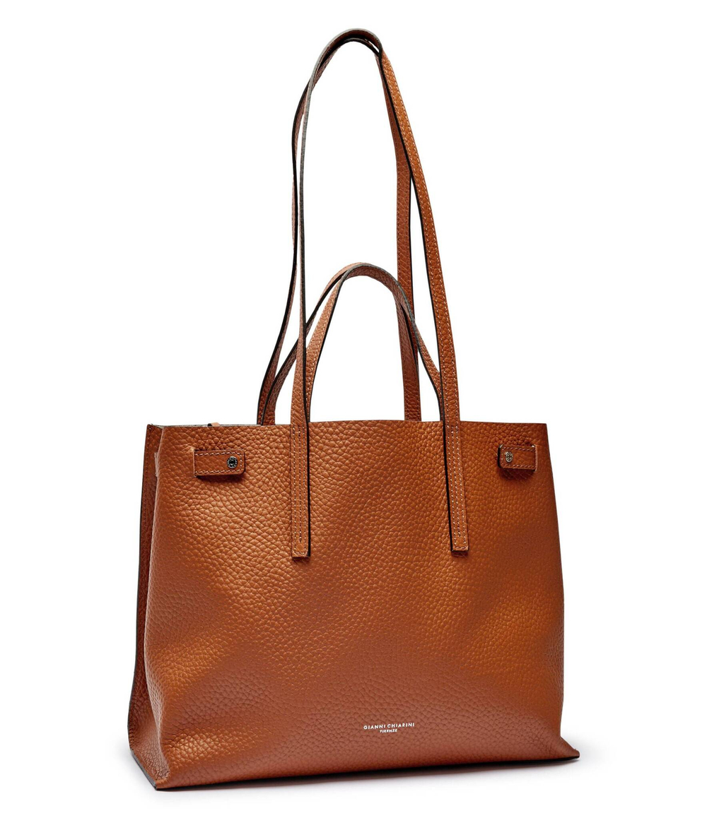 Кожаная сумка-шопер GIANNI CHIARINI - коричневый(BS 10967 RNGDBL)