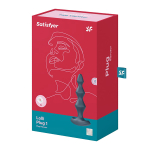 Темно-бирюзовая анальная пробка 13,5см с вибрацией Satisfyer Lolli Plug 1