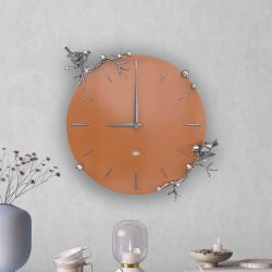 Часы настенные Терра Томленный оранжевый Сильвер