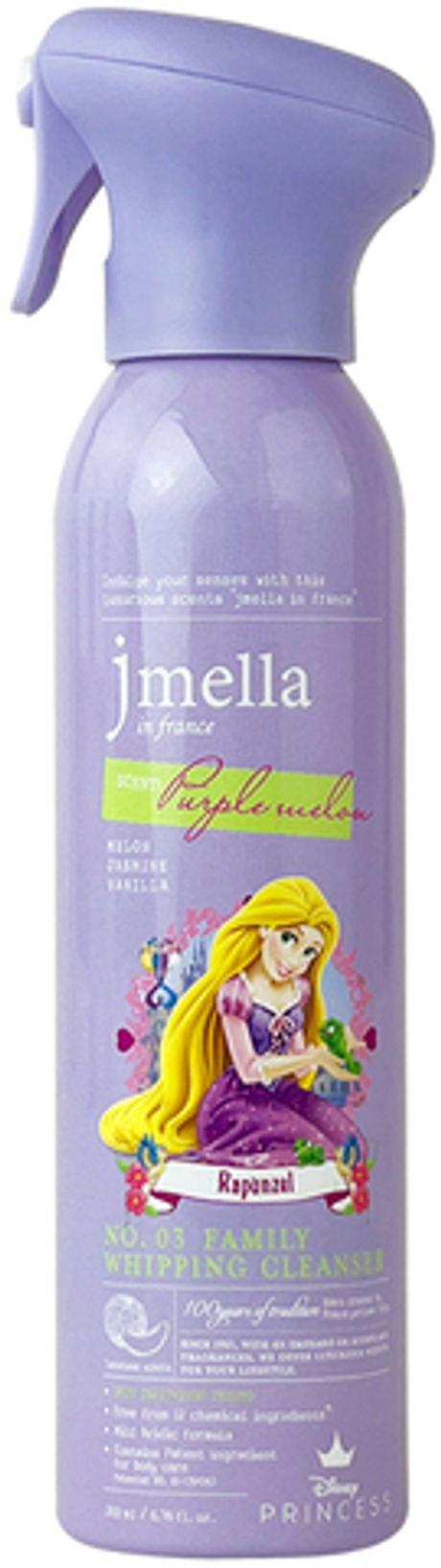 Jmella Очищающая пенка с ароматом дыни Рапунцель In France Disney Purple Melon Family, 200 ml