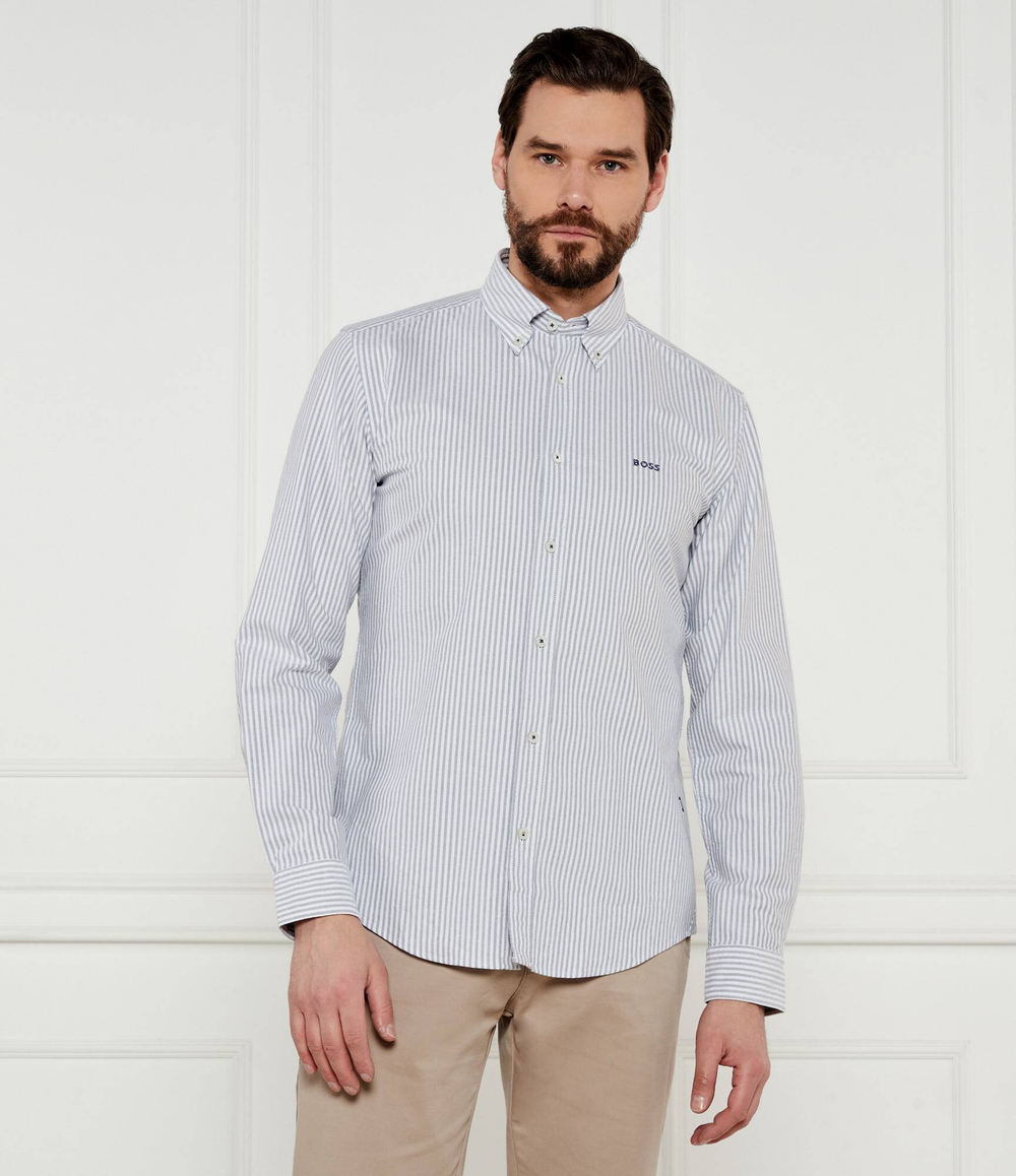 Рубашка H-ROAN-BD-E-C1-243 BOSS BLACK - серый(50520275)