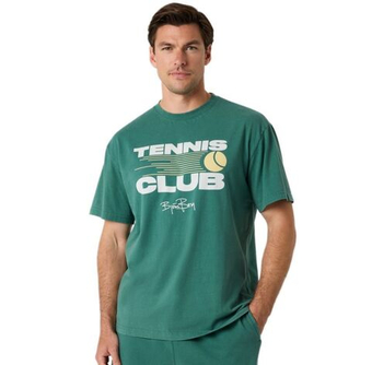 Мужская теннисная футболка Björn Borg Classic Print - mallard green