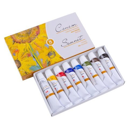 Сонет Набор масло картон 8 шт х10мл