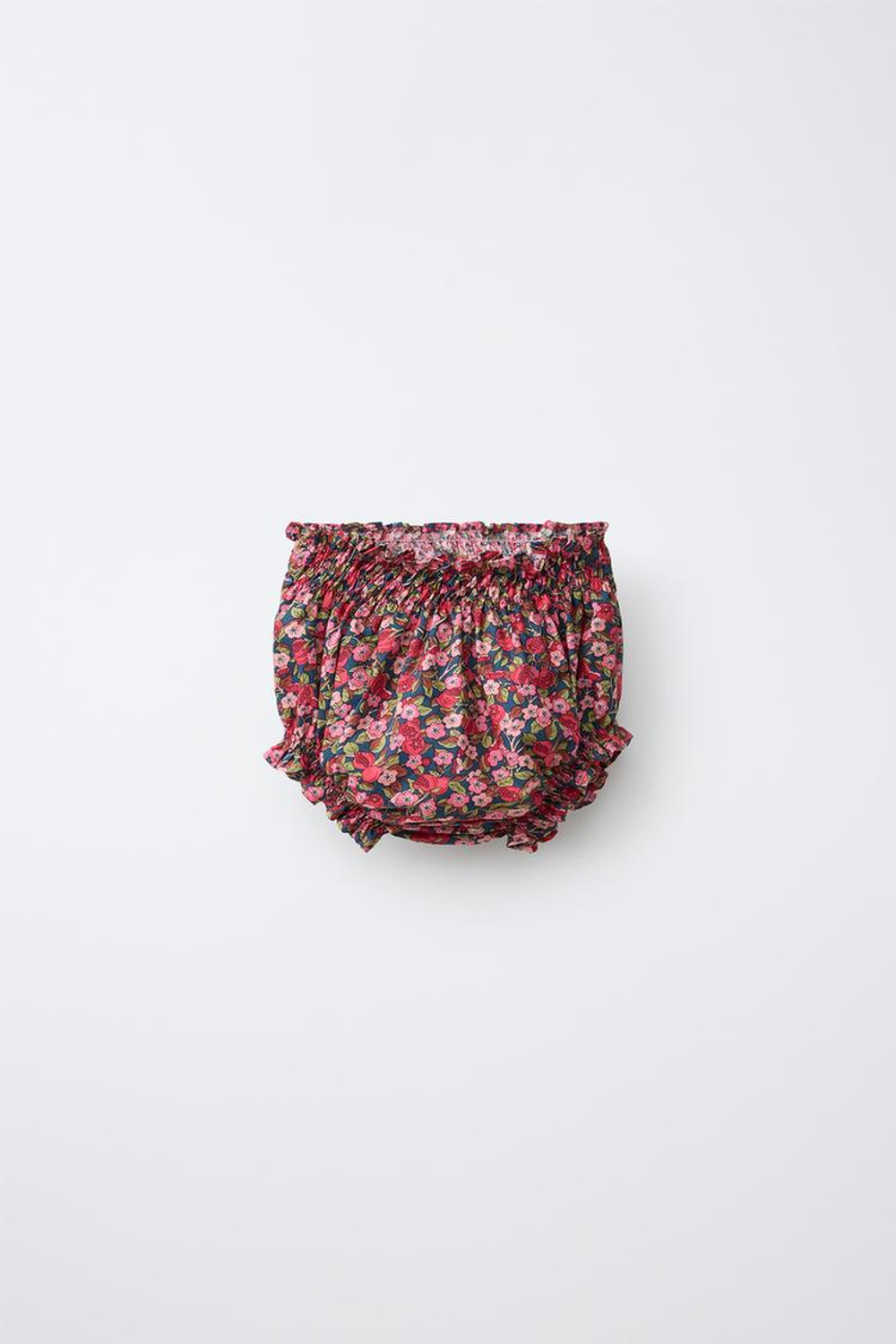 ZARA ТРУСЫ С ЦВЕТОЧНЫМ ПРИНТОМ MADE WITH LIBERTY FABRIC, РОЗОВАТЫЙ