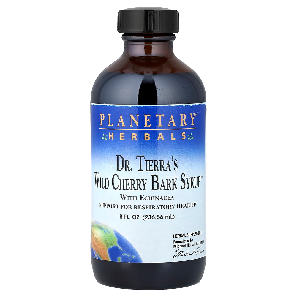Planetary Herbals, доктор Tierra's, сироп из коры дикой вишни, 236,56 мл (8 жидк. унций)