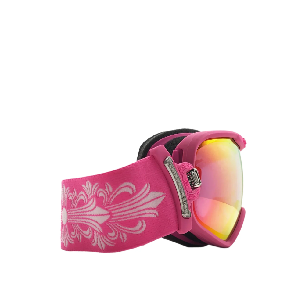 Chrome Hearts SILVER MORNING PINK Anti fog Unisex Ski Goggles