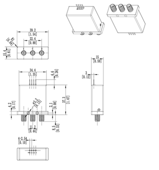 CS26T12, Коаксиальный переключатель, SPDT