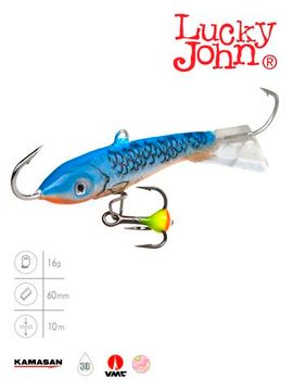 Балансир Lucky John CLASSIC 6 с тр. 60мм/45H блистер