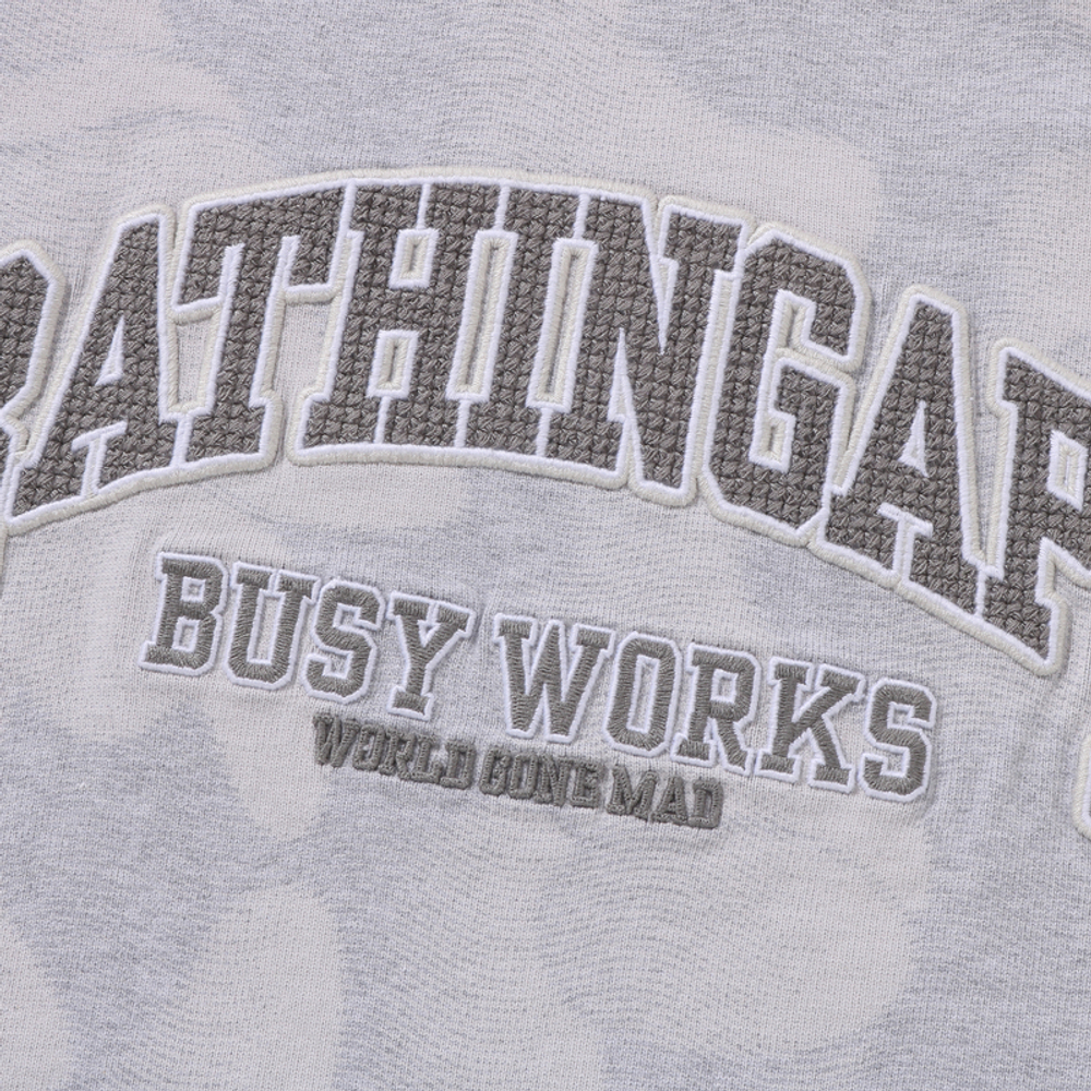 A Bathing Ape Bathing Ape Embroidered Logo Cotton Футболка серый