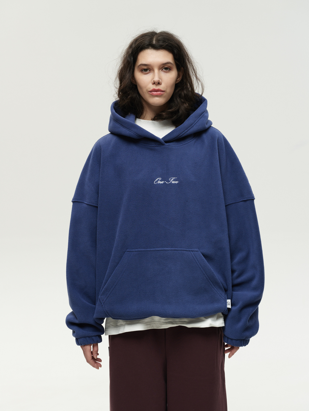 Drawstring Hoodie Navy Smoke