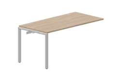 стол Strike 1580х780х750мм (2 громмета) - приставной элемент