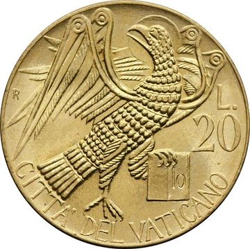 20 лир 1985 Ватикан