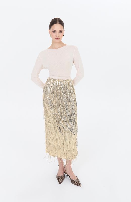Юбка из пайеток, золотой