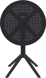 Стол пластиковый складной Siesta Contract Sky Folding Table Ø60, черный