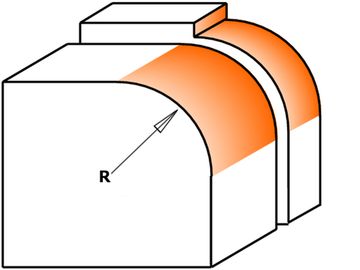 Фреза концевая  радиусная D=15,9 I=12,7 S=6,0 R=1,60 CMT 738.160.11