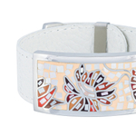 Браслет Fiore Luna на белом кожаном ремешке CB13598-27