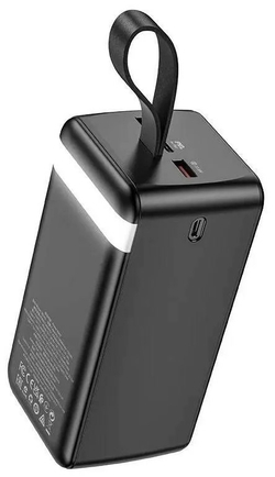 Внешний аккумулятор Borofone BJ14D 50000 mAh (22.5W, QC 3.0, PD, 2USB, MicroUSB, Type-C, LED) Черный