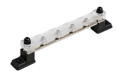 Колодка распределительная электромонтажная с защитной крышкой, 6 контактов