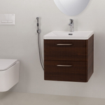 Смеситель для раковины BelBagno DUE-LVM/HGN-CRM-W0 с гигиеническим душем, без донного клапана