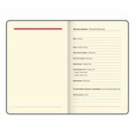 Ежедневник недатированный МАЛЫЙ ФОРМАТ 100x150 мм А6 BRAUBERG "Iguana", под кожу, 160 л., красный, 114468