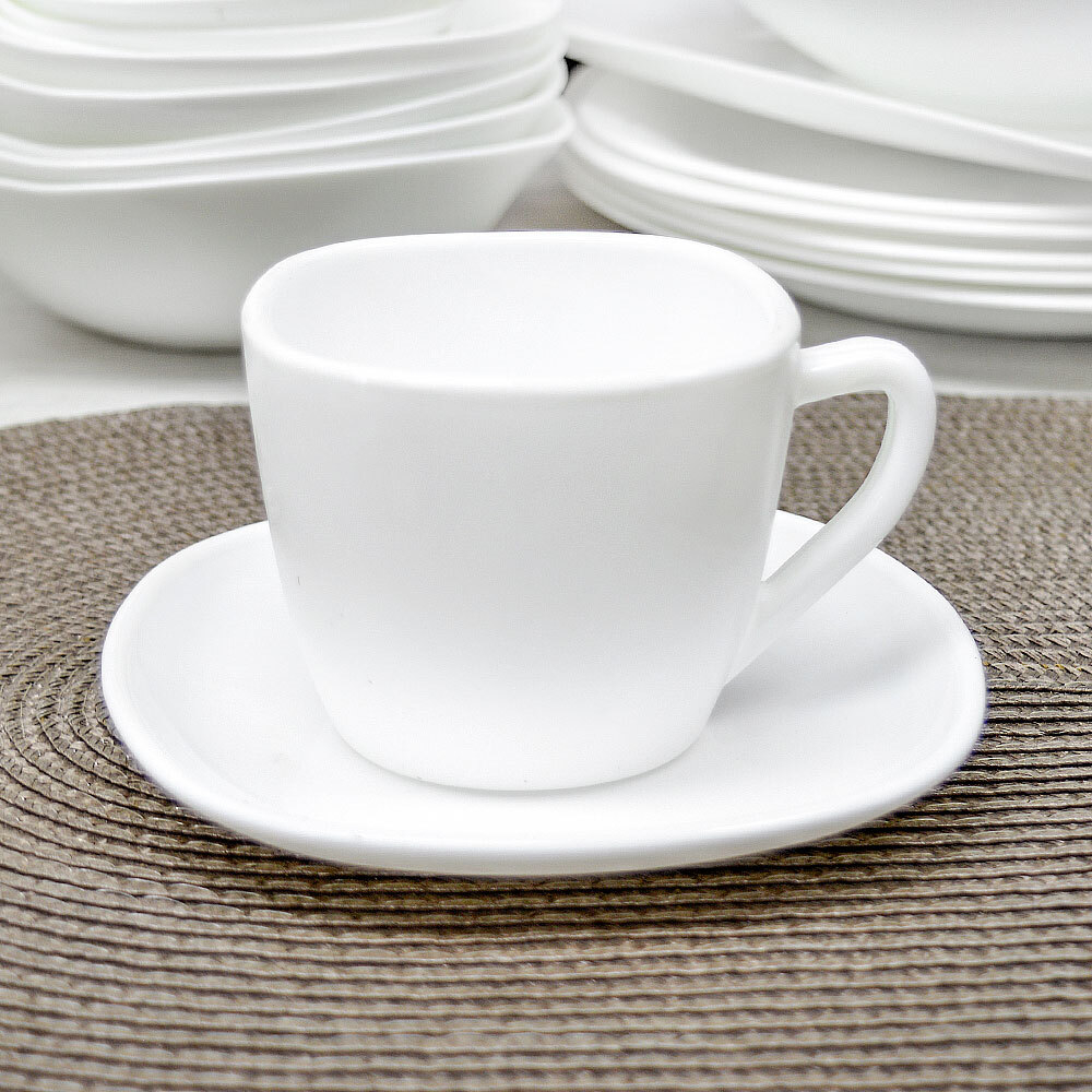 Столовый набор 38 предметов "Square soft" без деколи, квадрат (00106994)