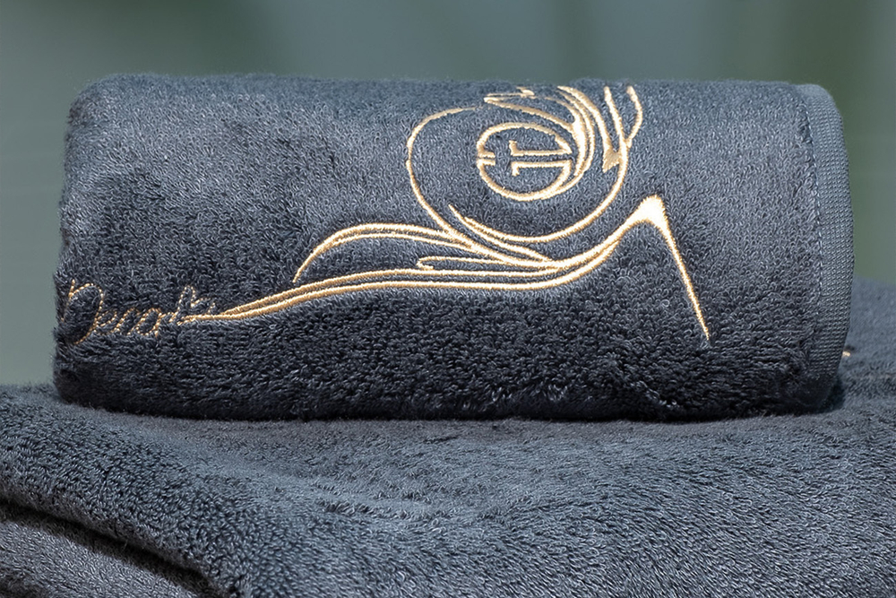 Полотенце 50х90 Garda Decor Лирика графит