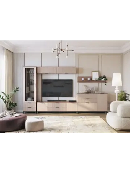 Стенка в гостиную со шкафом 375,6х44,6х215 см