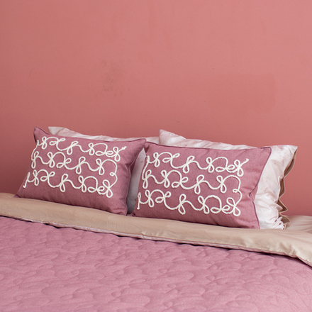 Покрывало на кровать КЬЮТТ (арт. BL02-457-02) - розовое