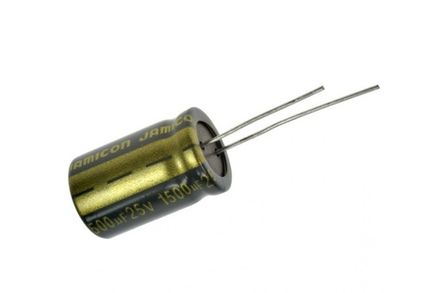 Конденсатор электролитический 25 В 1500 мкФ "Jamicon" 10x27мм 105 град.