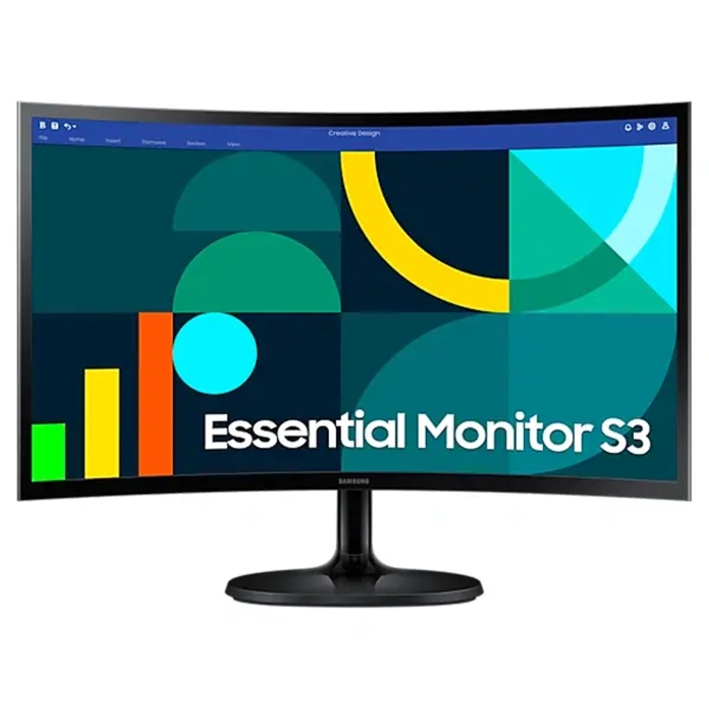Монитор 24" SAMSUNG LS24D360GAIXCI VA 1800R 1920x1080 100Hz 4мс 250кд/м2 3000:1 D-Sub HDMI