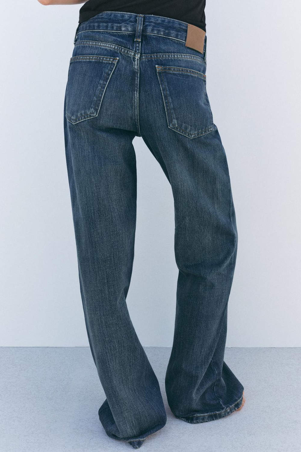 Джинсы boot-cut full length с низкой посадкой — zw collection