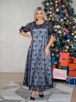 Платье 1298 темно-синий Novita (Акция)