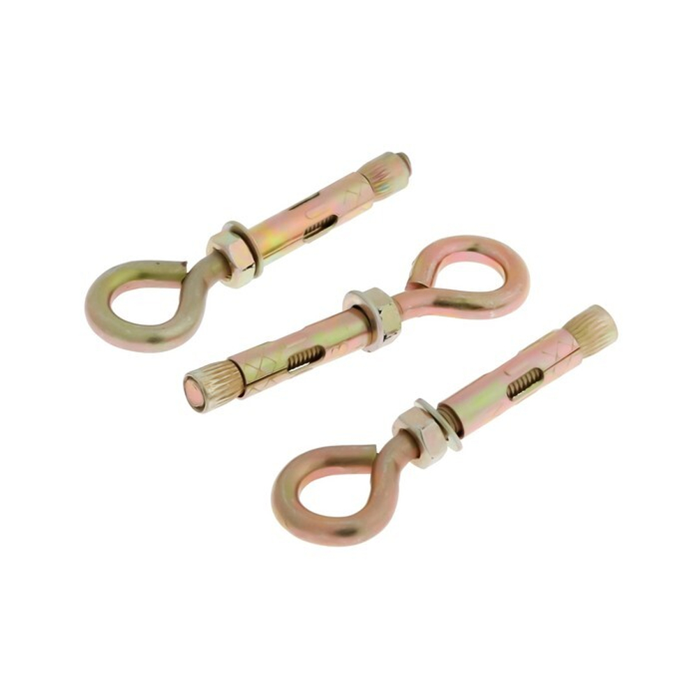 АНКЕРНЫЙ БОЛТ С КОЛЬЦОМ СТРОЙБАТ  8X45 (ЦИНК 3 ШТ)