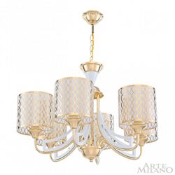Подвесная люстра Arte Milano Florentia-3387 303387/6 Wh/Gd
