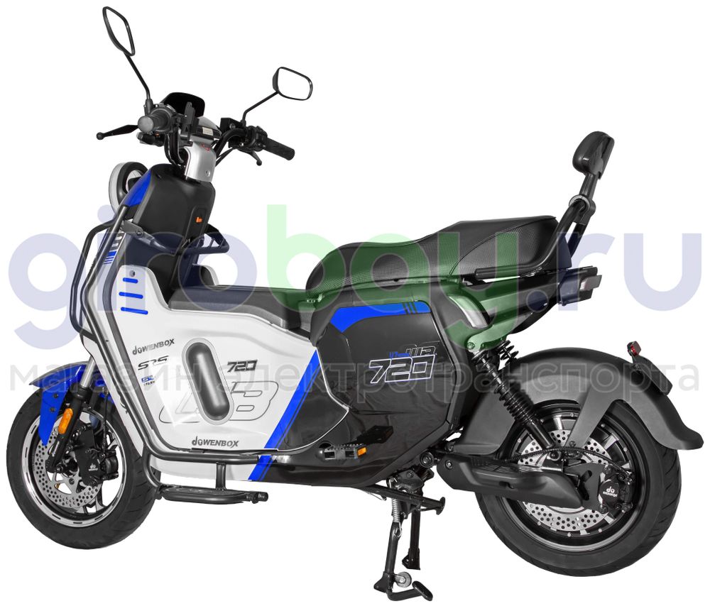 Электроскутер WENBOX U7 1500W (60V/45Ah) - Синий фото №6