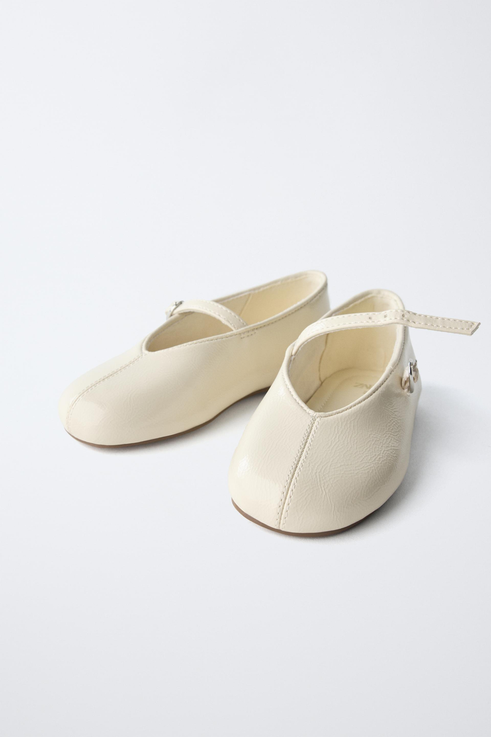 ZARA БАЗОВЫЕ БАЛЕТКИ, ЭКРЮ
