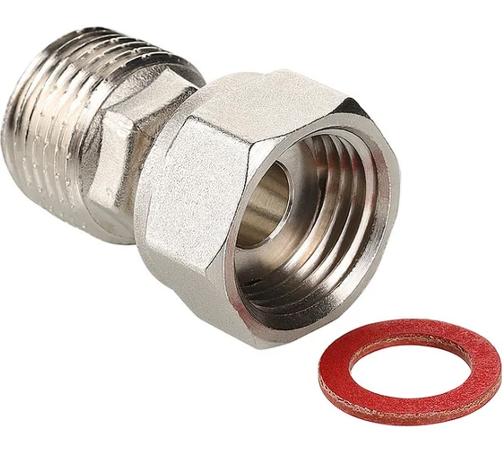 НИКЕЛЬ Полусгон с НАК. гайкой 3/4 х 3/4 ш.  ViEiR  (250/10шт)