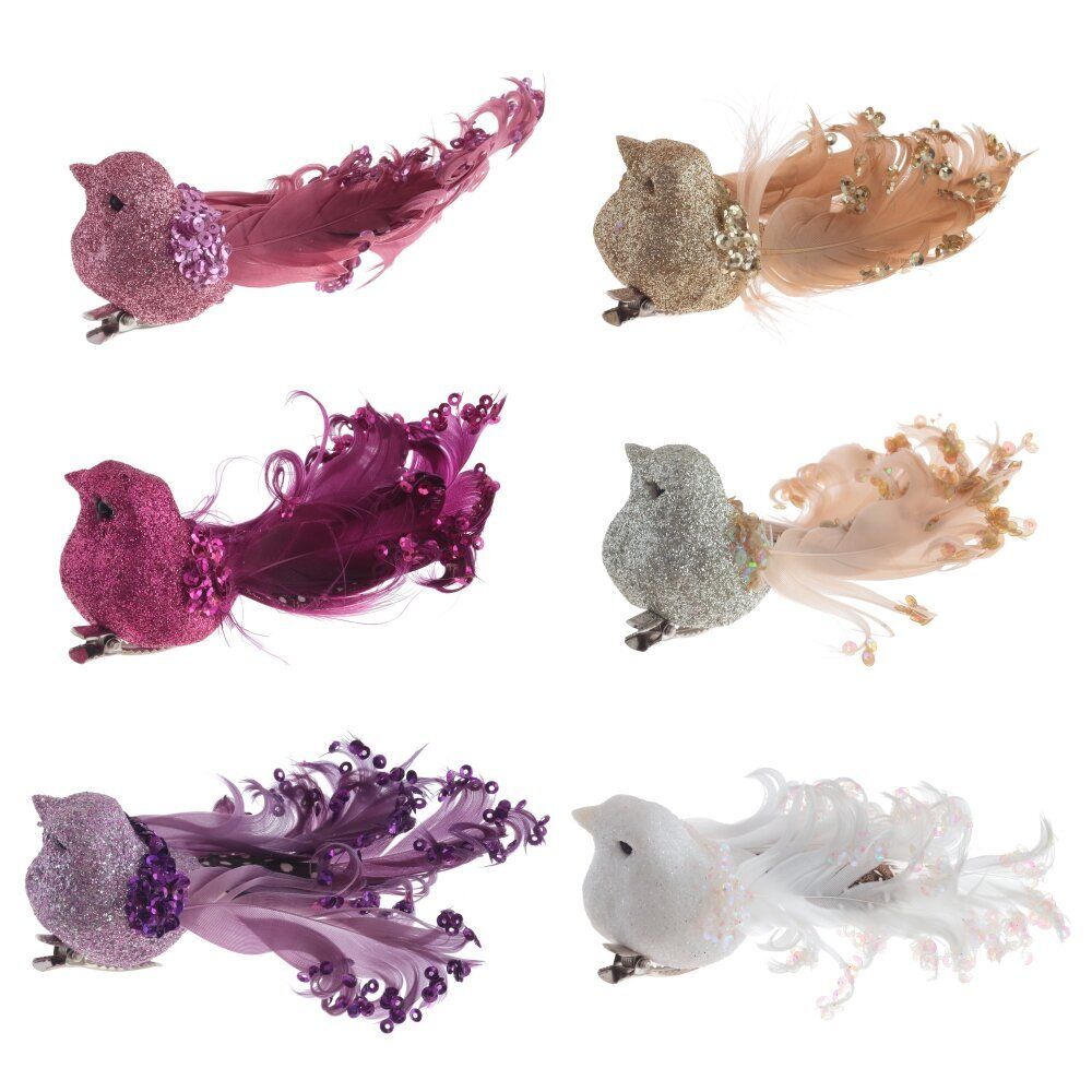 GAEM Изделие декоративное "Птичка", L11 W4 H4 см, 6в.