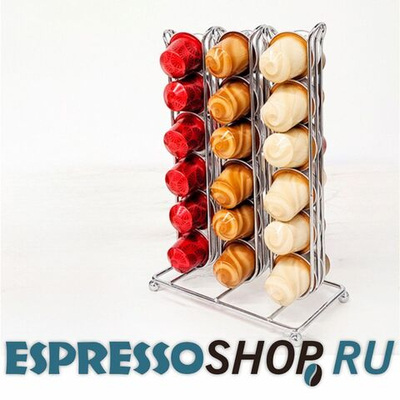 Подставка для хранения капсул, черная, 36 капсул