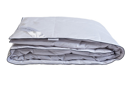 Одеяло "Омега" 140х205см 100% серый гусиный пух